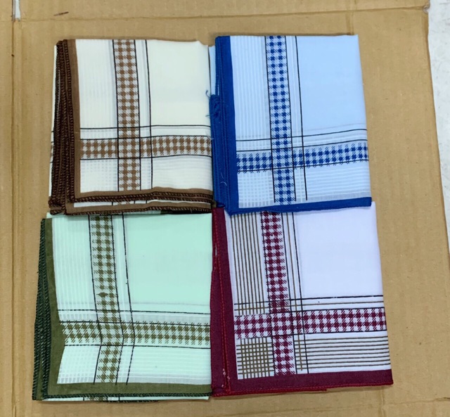 Combo 1 lố/12 cái khăn mùi xoa nam