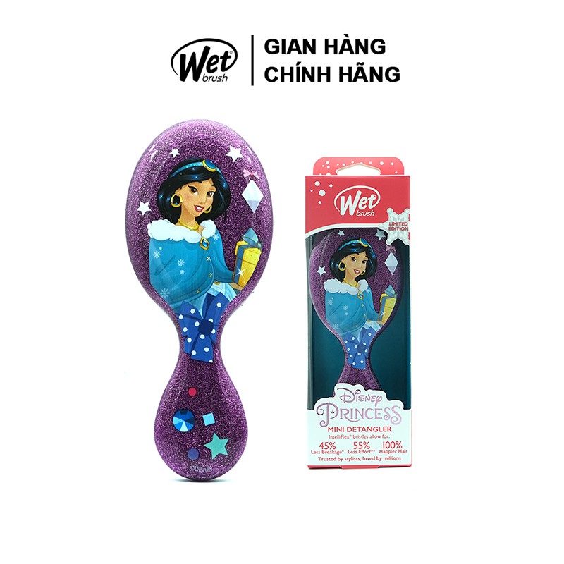 [CHÍNH HÃNG] Lược gỡ rối WET BRUSH dòng mini truyền thông họa tiết công chúa JASSMINS