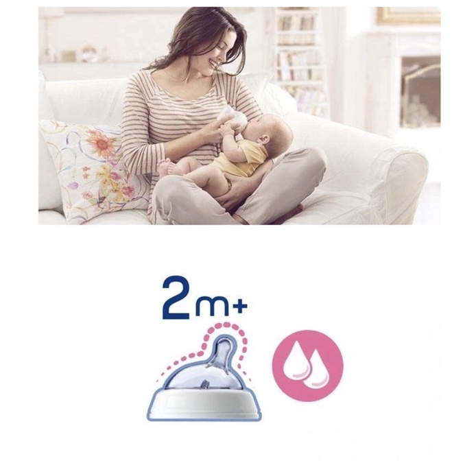 Núm ti thay thế cho bình sữa Chicco cho bé 2M 4M 6M