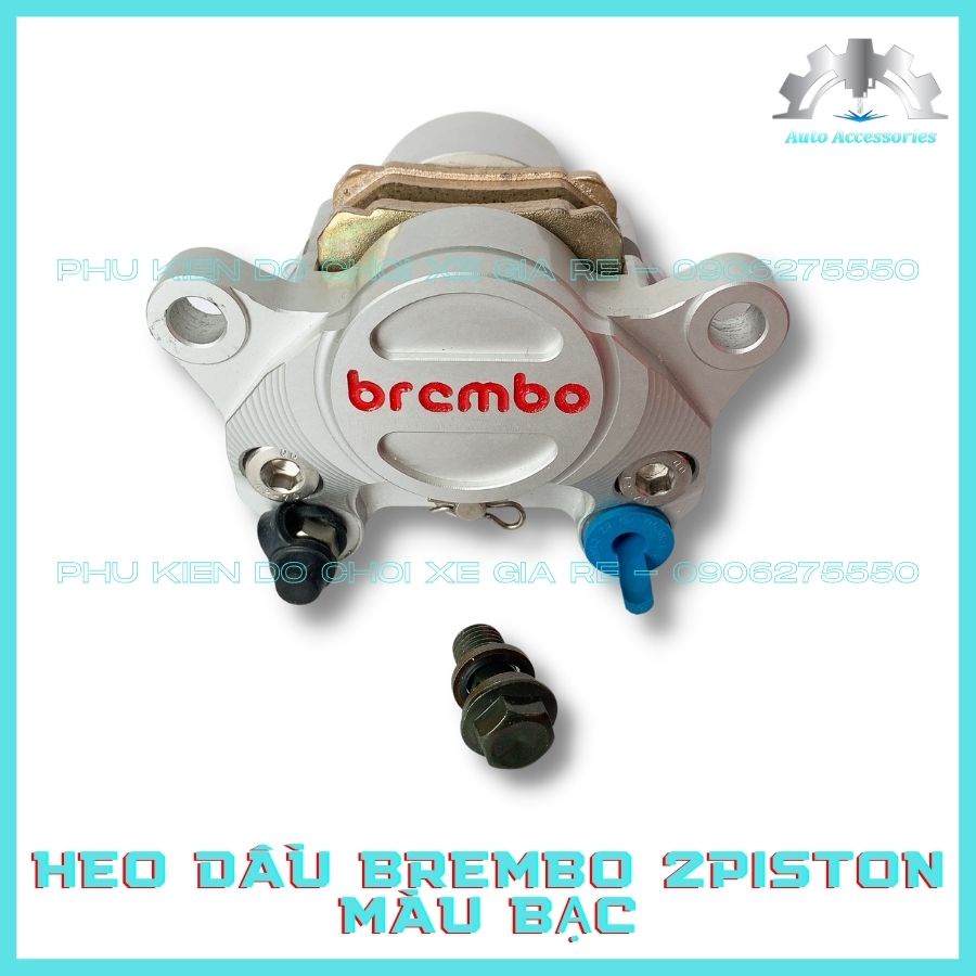 Heo Dầu Sau Brcmbe 2piston KÈM PÁT CNC Lắp Sau xe Exciter Ex135/150/155 Sirius Winner Sonic Raider Satria Wave100/110 Fu