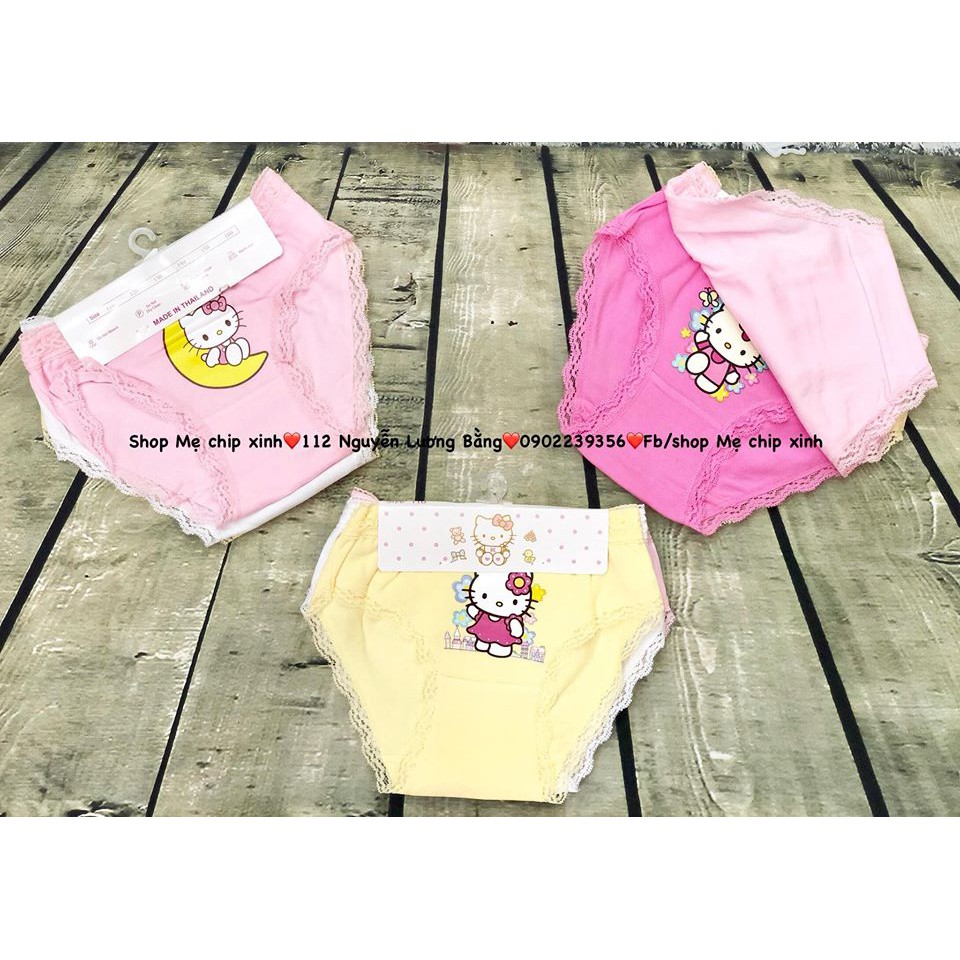Quần chip tam giác cho bé gái set 3 chiếc