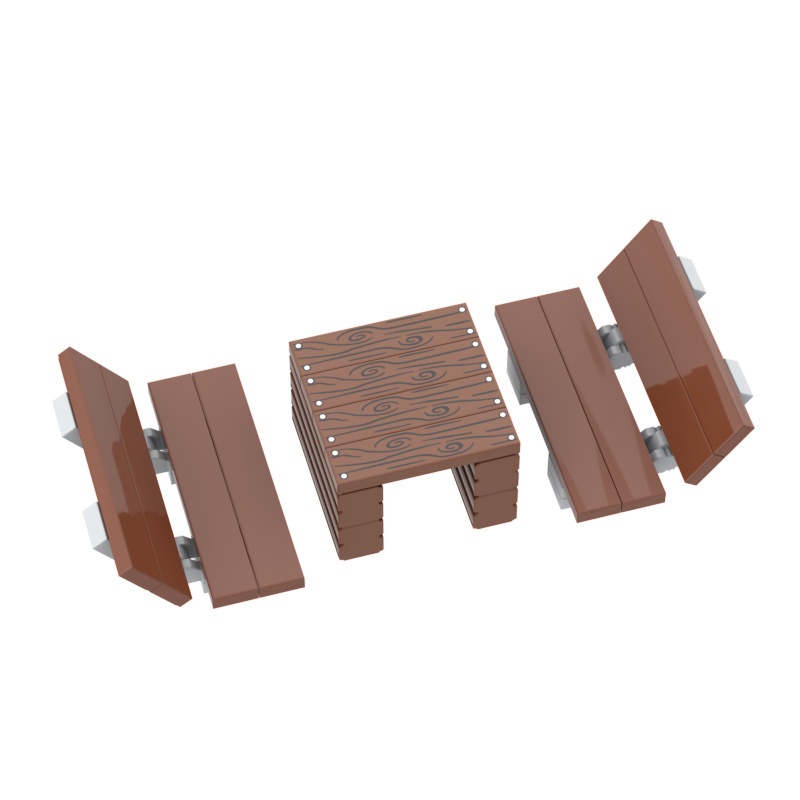 Đồ Chơi Khối Xây Dựng MOC Tương Thích Quầy Bar / Rượu Vang Để Bàn Tiệc Tùng Cho Trẻ Em Quà Tặng Sinh Nhật Vui Nhộn
