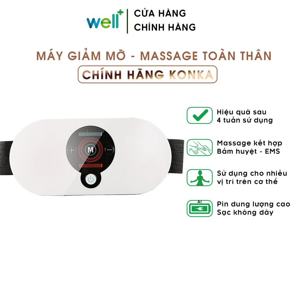 Máy Massage Bụng KonKa Đa Năng Giảm Mỡ Béo Và Đau Nhức Toàn Thân An Toàn, Hiệu Quả