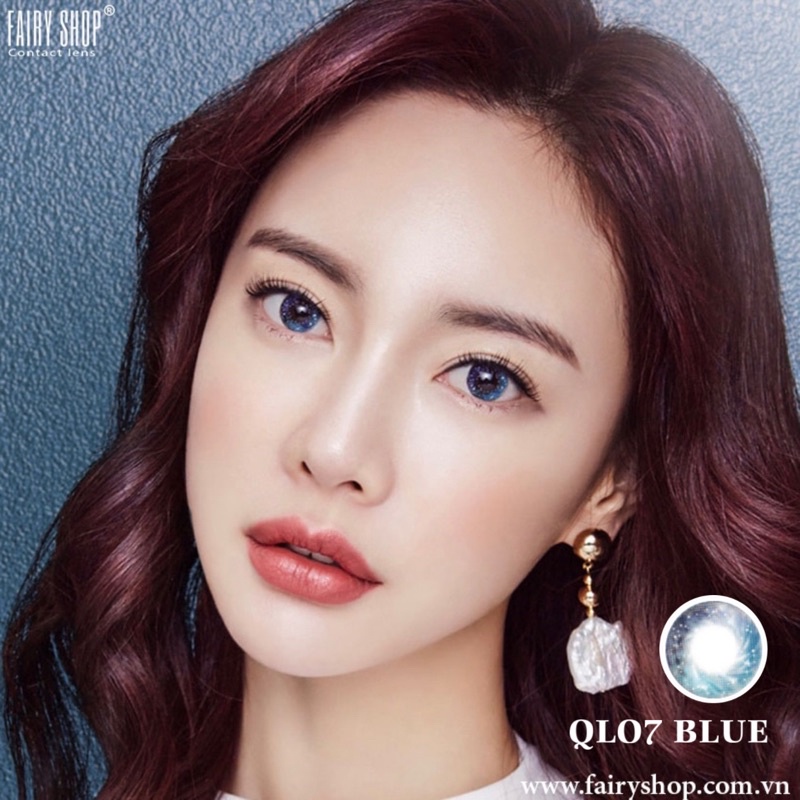 Kính Áp Tròng Qlo7 Blue 14.0 mm- Kính Áp Tròng FAIRY SHOP CONTACT LENS