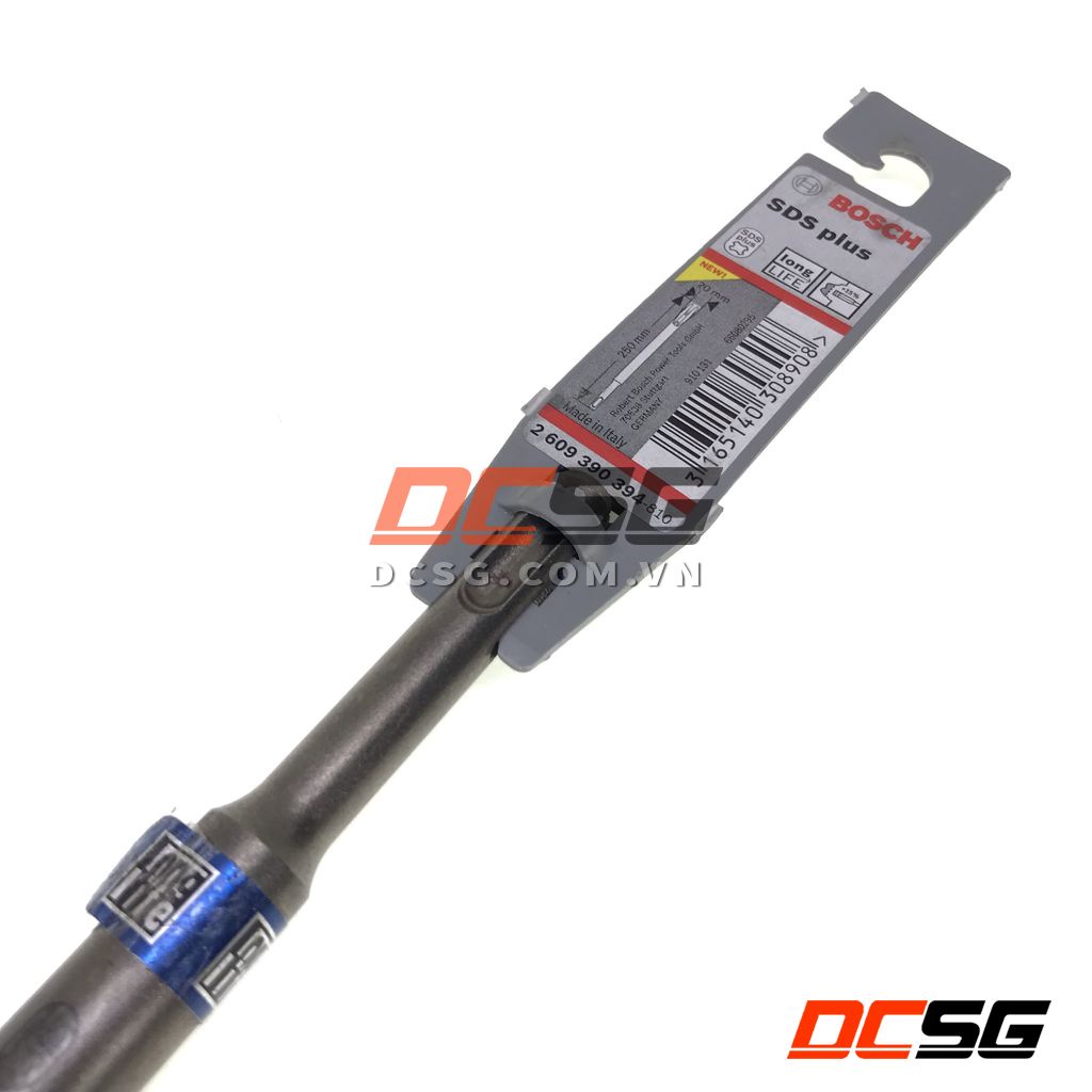 Mũi đục dẹp tự mài 20x250mm chuôi Sds-Plus Bosch 2609390394 | DCSG