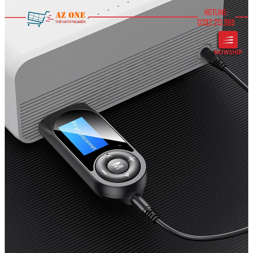 Bộ Thu Phát Không Dây 2 In 1 Bluetooth 5.0 Màn Hình LCD T13