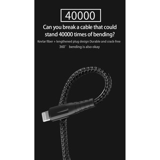 [LeArmor]  Cáp Sạc LeArmor MFI USB-A to Lightning - Black