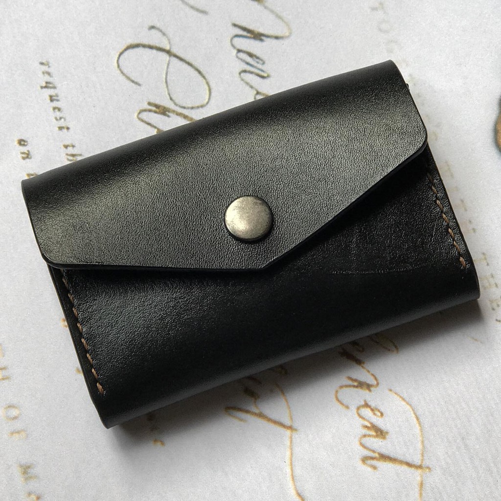 Ví đựng thẻ mini da thật - Da bò nhập khẩu - Đồ da handmade