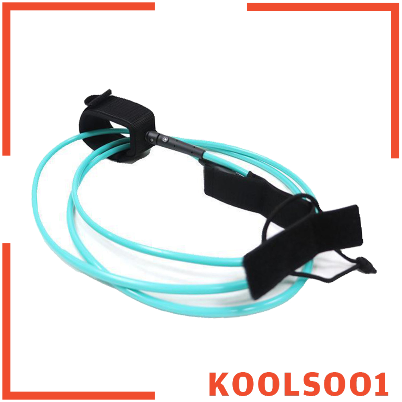 [KOOLSOO1]10 Feet Surfing Ankle Leash Stand Up Board Leg Rope Leg Wrists Tether Cord