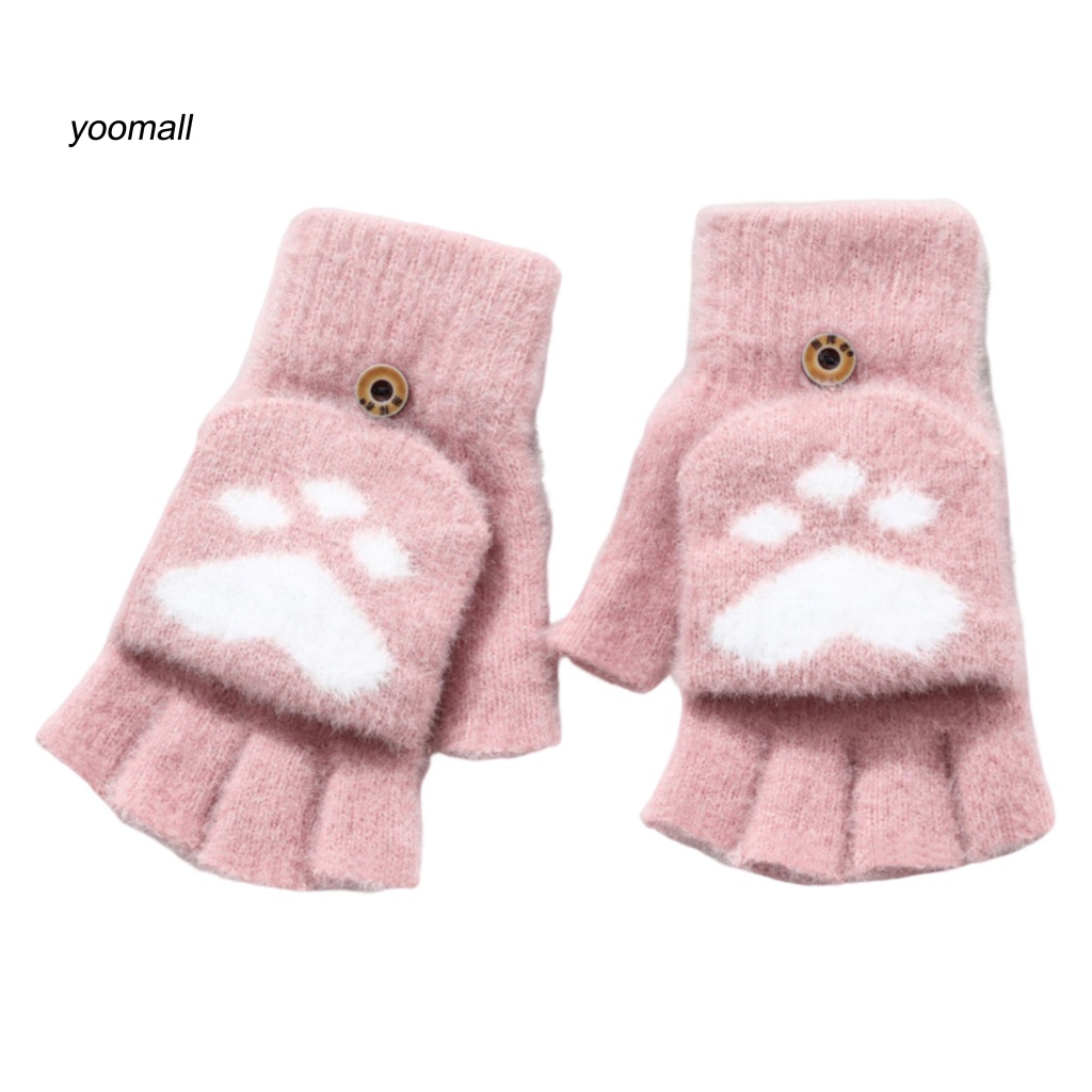 1 Đôi Găng Tay Len Giữ Ấm Mùa Đông Cho Nữ