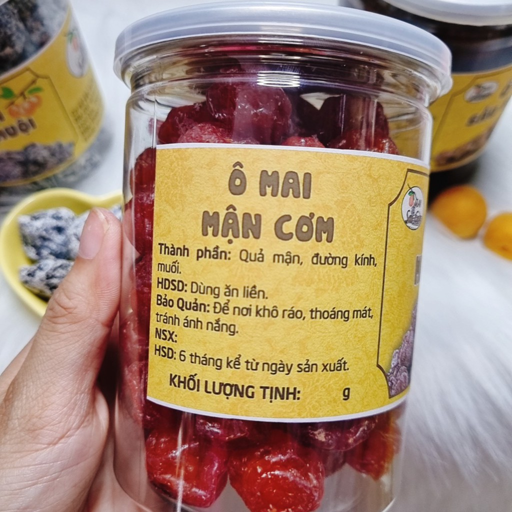 Ô Mai Mận Cơm Dẻo Ngọt, thơm ngon - hộp 250gr - 400gr