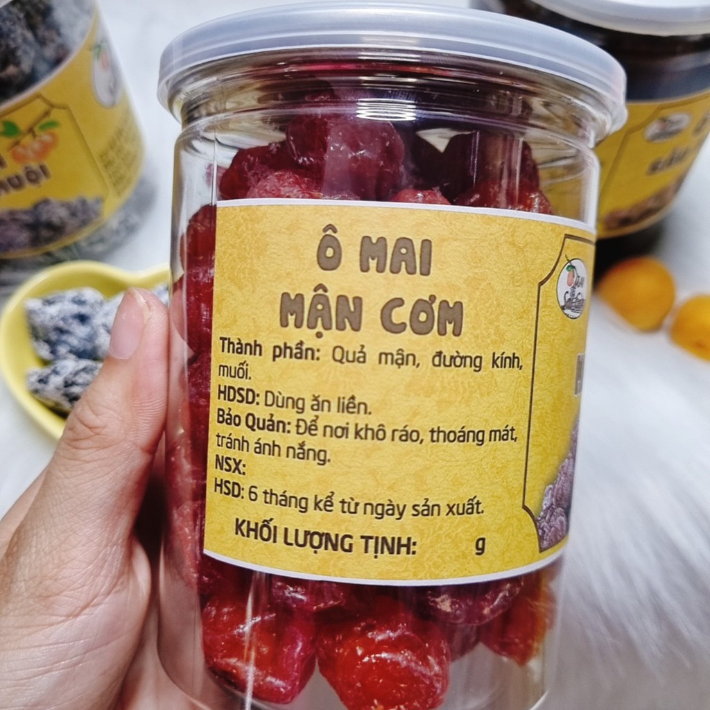 Ô Mai Mận Cơm - Vị Thơm Ngon, Dẻo Ngọt hộp 250gr - 400gr