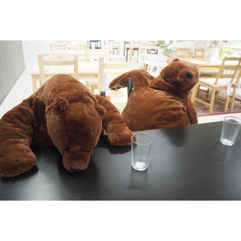 Gấu bông 100cm IKEA DJUNGELSKOG Soft Toy Brown Bear chính hãng 100%