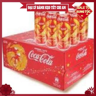 Thùng 24 lon nước ngọt Coca Cola lon 330ml