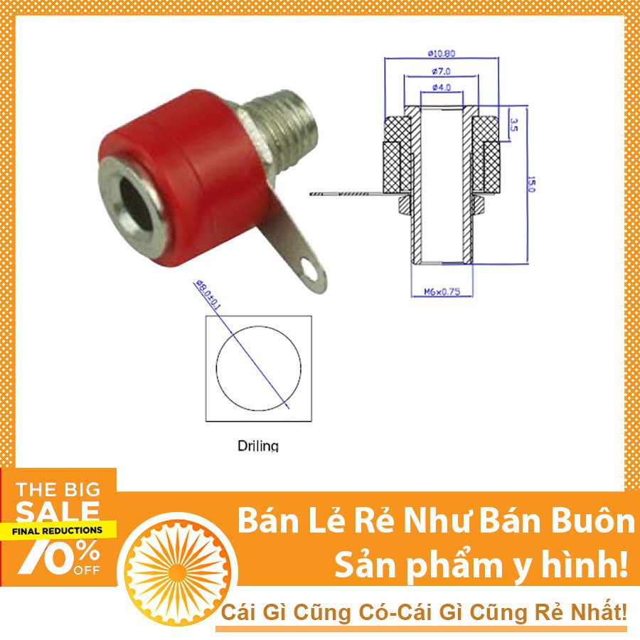 Đầu jack 910 cái (jack bắp chuối cái)