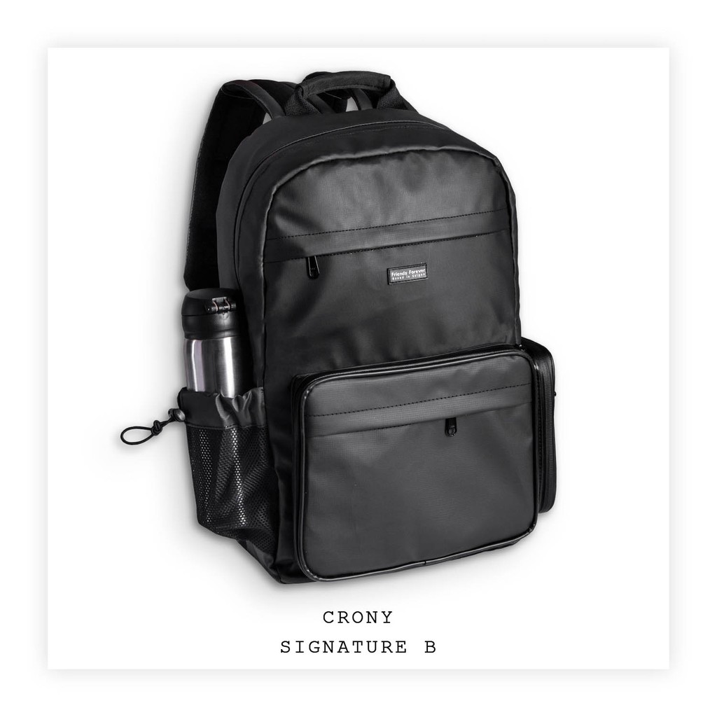 Balo unisex chất vải polyeste chống nước cao cấp FRIENDS FOREVER Crony Backpack - Ngăn chống sốc 15.6inch)