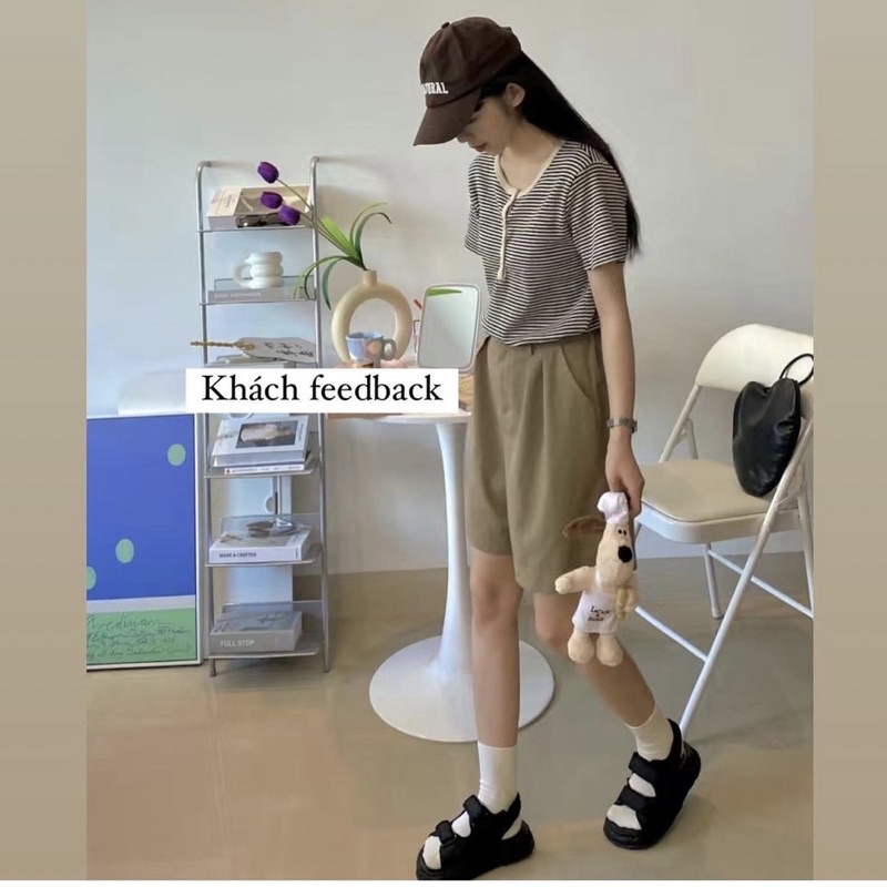 🎁 Bản nâng cấp 🎁 Sandal quai dán basic đế bánh mì cách điệu  G416