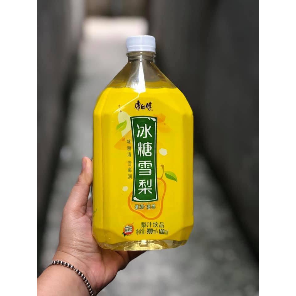 Nước ép Lê chưng đường phèn thơm ngon chai 900ml