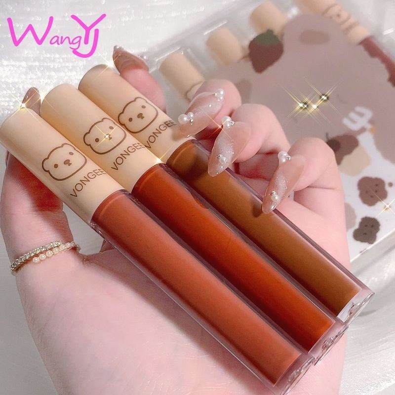 Bộ 4 Son Lì Von Gee Chất Son Mịn Như Nhung Không Dính Cốc