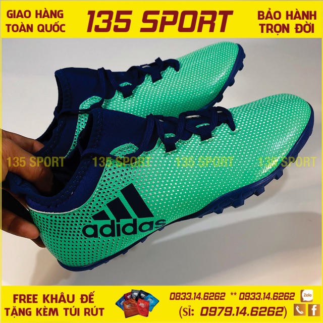Giày Bóng Đá X17.3 Xanh Ngọc TF