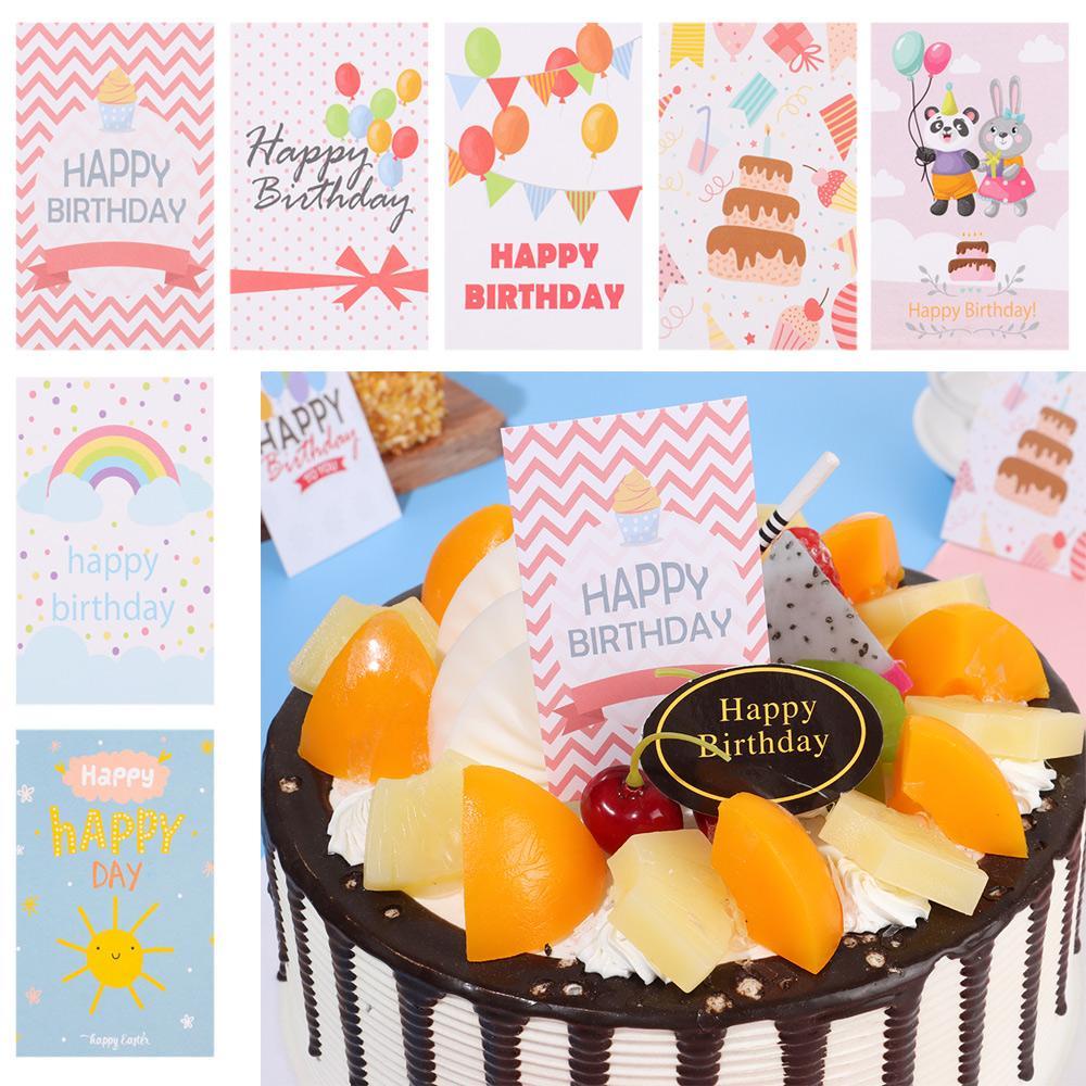 Set 30 Thiệp Mời Sinh Nhật 9x5.4cm Hình Động Vật Đáng Yêu