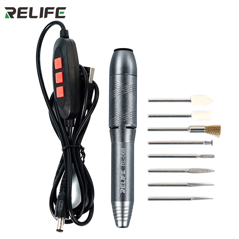 Rellife RL-068 Điện Điều Chỉnh Mài Bút Cho Điện Thoại Di Động CPU Sửa Chữa Dụng Cụ Cắt Mini Mài Bút 