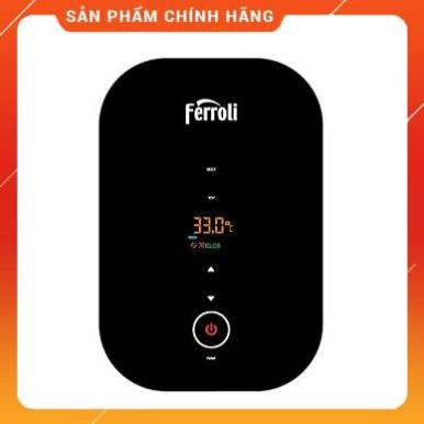 (CHINHHANG) Máy nước nóng trực tiếp Ferroli AmoreGSP 4.500W kính cường lực, chống giật, có bơm, nút cơ