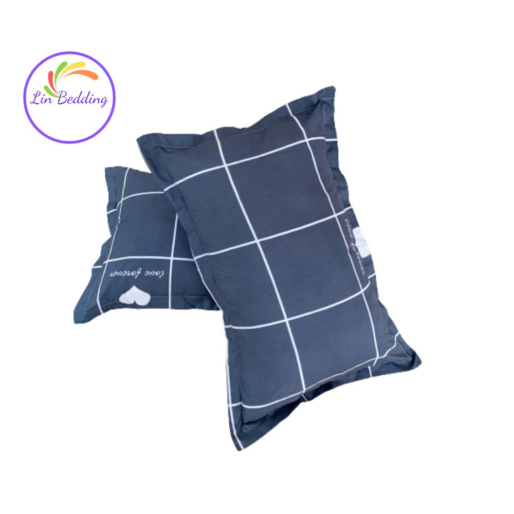 Vỏ gối nằm cotton poly,  vỏ gối đẹp Lin Bedding vỏ gối nằm kích thước 45x65cm (Không kèm ruột) | BigBuy360 - bigbuy360.vn
