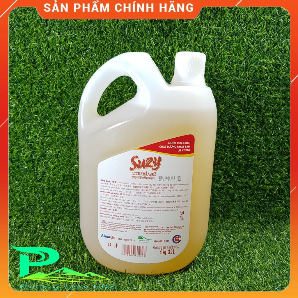 Nước rửa chén Suzy quế - chất lượng Nhật Bản - Can 4kg