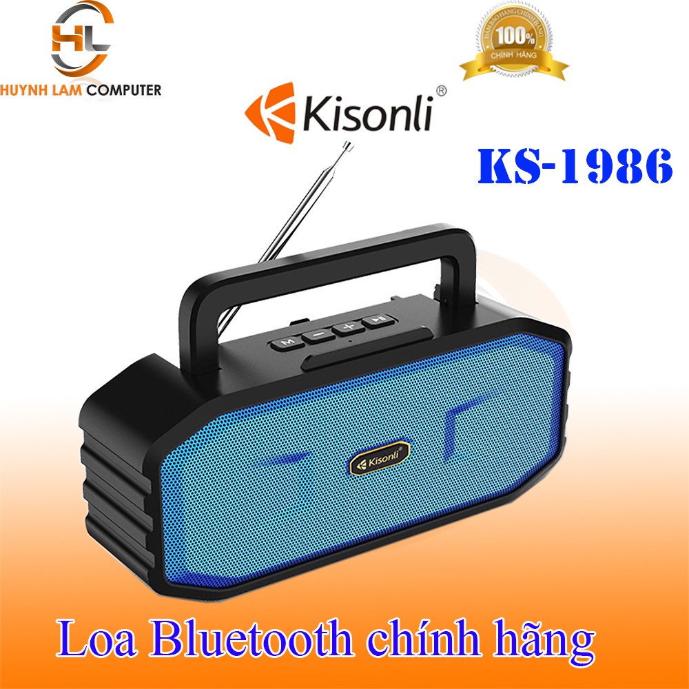 Loa Bluetooth Kisonli KS-1986 pin 1200mAh bass căng đét - Hãng phân phối