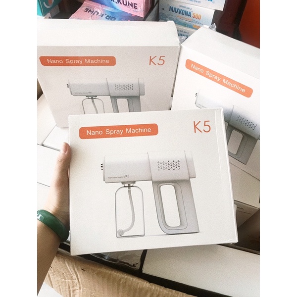 Máy xịt khử khuẩn cầm tay K5 ,S.úng phun khử khuẩn nano K5 , Bảo Hành  1 Đổi 1