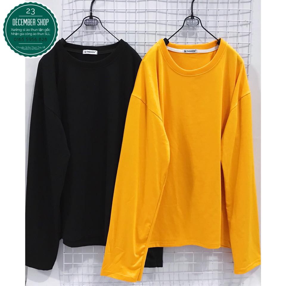[Mã SKAMLTSM9 giảm 10% đơn 99K] Áo thun tay dài thu đông form rộng Trơn áo phông tay dài Trơn Basic Tee nhiều màu | BigBuy360 - bigbuy360.vn