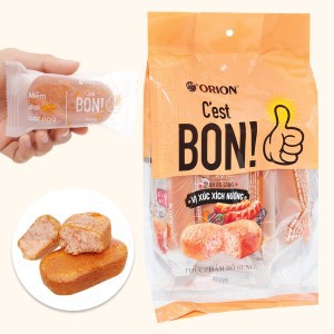 Bánh bông lan vị xúc xích nướng Orion C'est Bon gói 85g (5 bánh)