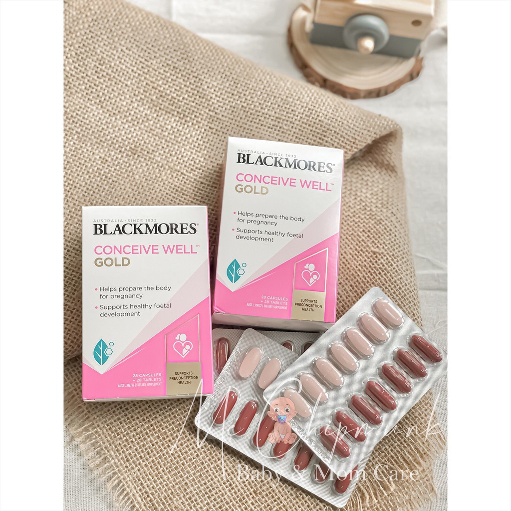 Blackmores Conceive Well Gold - Viên uống tăng khả năng thụ thai 56 viên