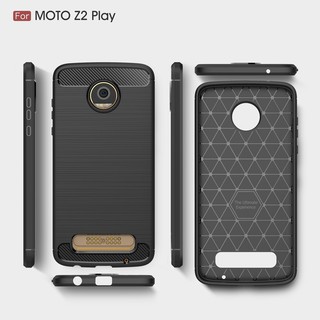 Ốp điện thoại cao su mềm đơn giản thời trang cho Motorola Moto Z2 Play
