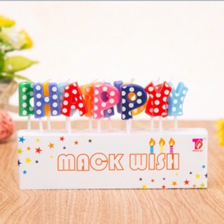Nến Happy Birthday chữ rời trang trí bánh sinh nhật
