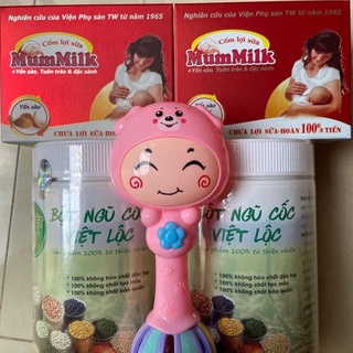 Combo siêu lợi sữa☘Freeship☘️ {2 hộp Cốm mummilk Yến Sào + 2 hộp Ngũ cốc Việt Lộc}