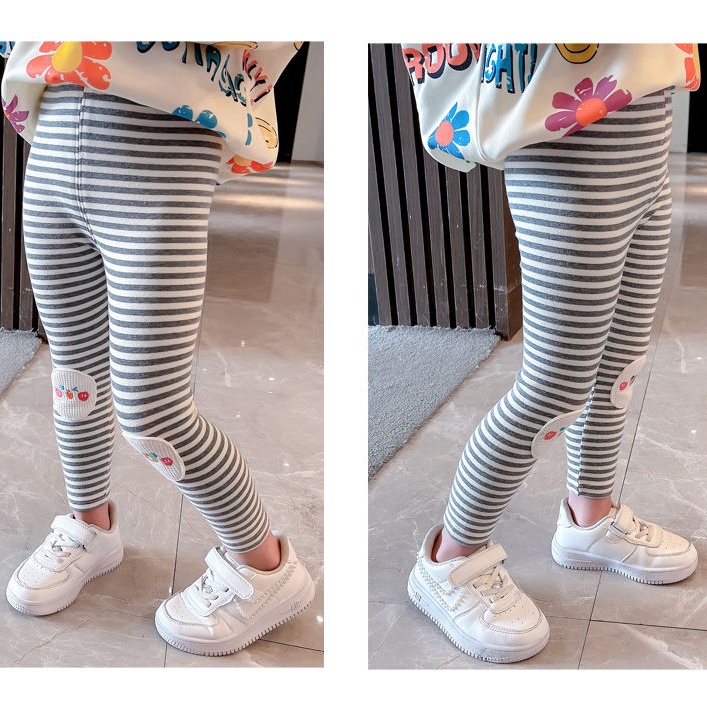 Quần Legging Lưng Cao Co Giãn Thoải Mái Dễ Phối Đồ Thời Trang Mùa Thu Cho Bé Gái