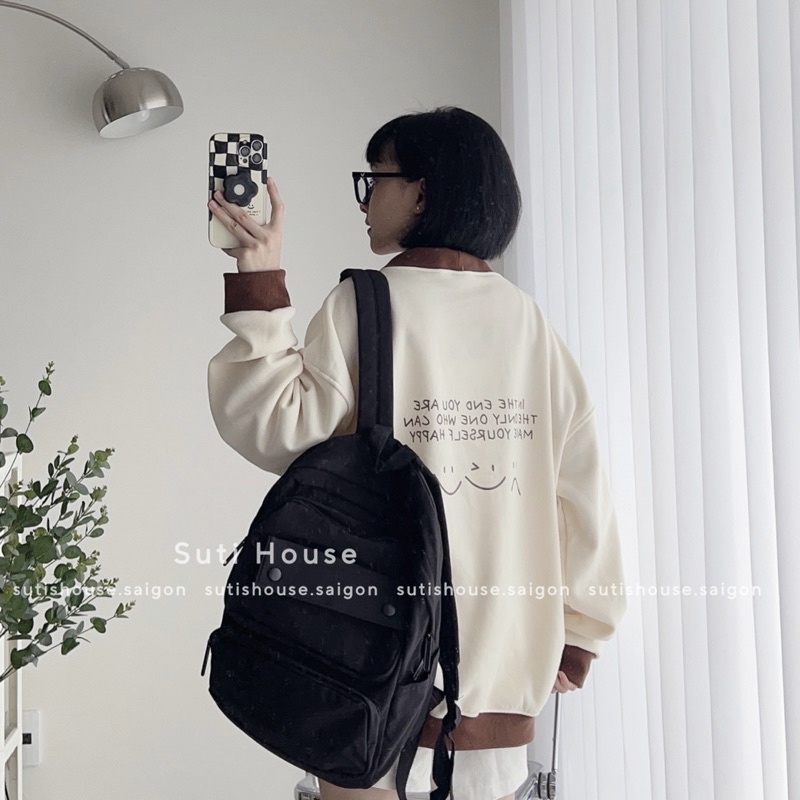 Áo Cardigan Thêu Chữ W màu Kem Nâu và Xanh lá Form Rộng Unisex - Suti House