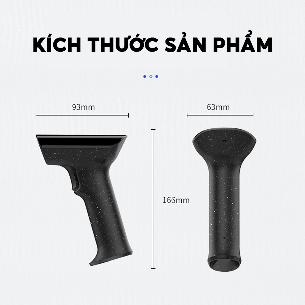 Máy quét mã vạch HAN IN, súng bắn mã vạch Barcode, QR kết nối với máy tính