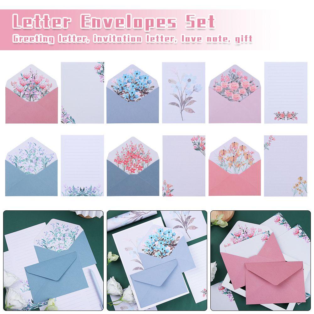 UUMIR Set 6 Tấm Thiệp Mời Họa Tiết Hoa Xinh Xắn