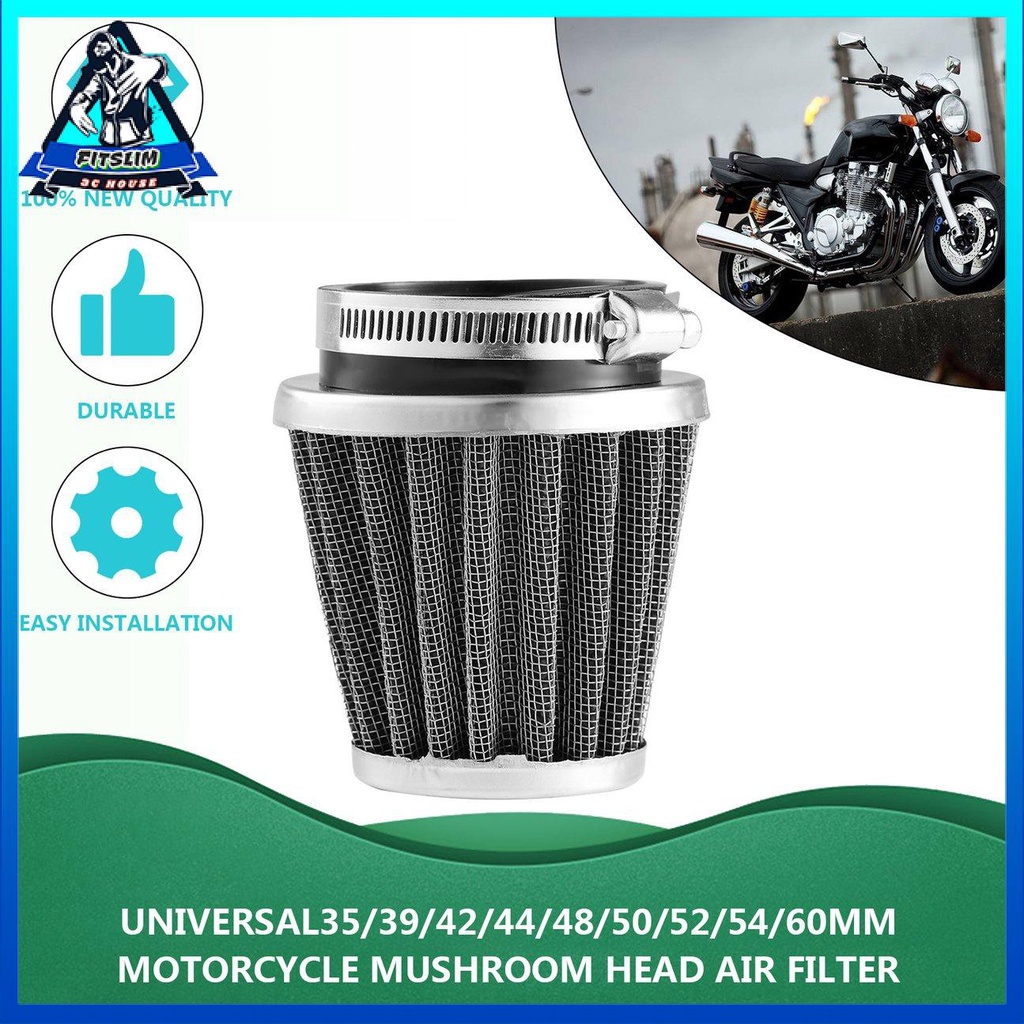 Universal35/39/42/44/48/50/52/54/60mm Bộ lọc không khí đầu nấm dành cho xe máy