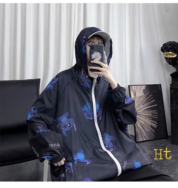 Áo gió Stich Chất liệu gió lì H2B868