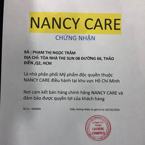 [CENTELLA] KEM MỤN NANCY CARE HIỆU NĂNG VƯỢT TRỘI, KHÔNG CÒN NỖI LO VỀ MỤN, XÓA TAN CÁC LOẠI MỤN CỨNG ĐẦU NHẤT TỚI 99% | BigBuy360 - bigbuy360.vn