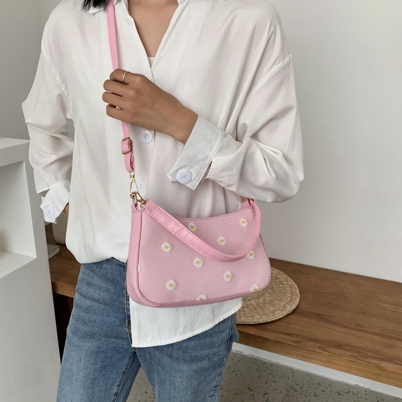Túi đeo vai họa tiết hoa phong cách Hàn Quốc trẻ trung thời trang