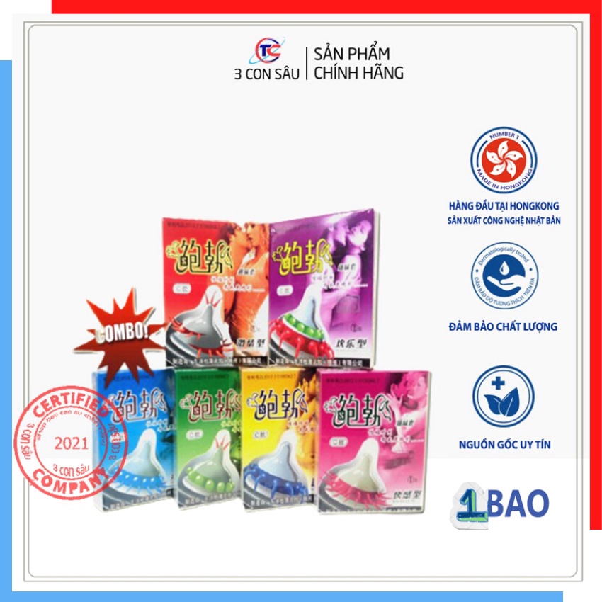 Bao cao su GAI BI siêu to RUNBO bcs siêu mỏng/nhiều gel/tránh thai/49mm/chống xuất tinh sớm/tăng khoái cảm 1 chiếc