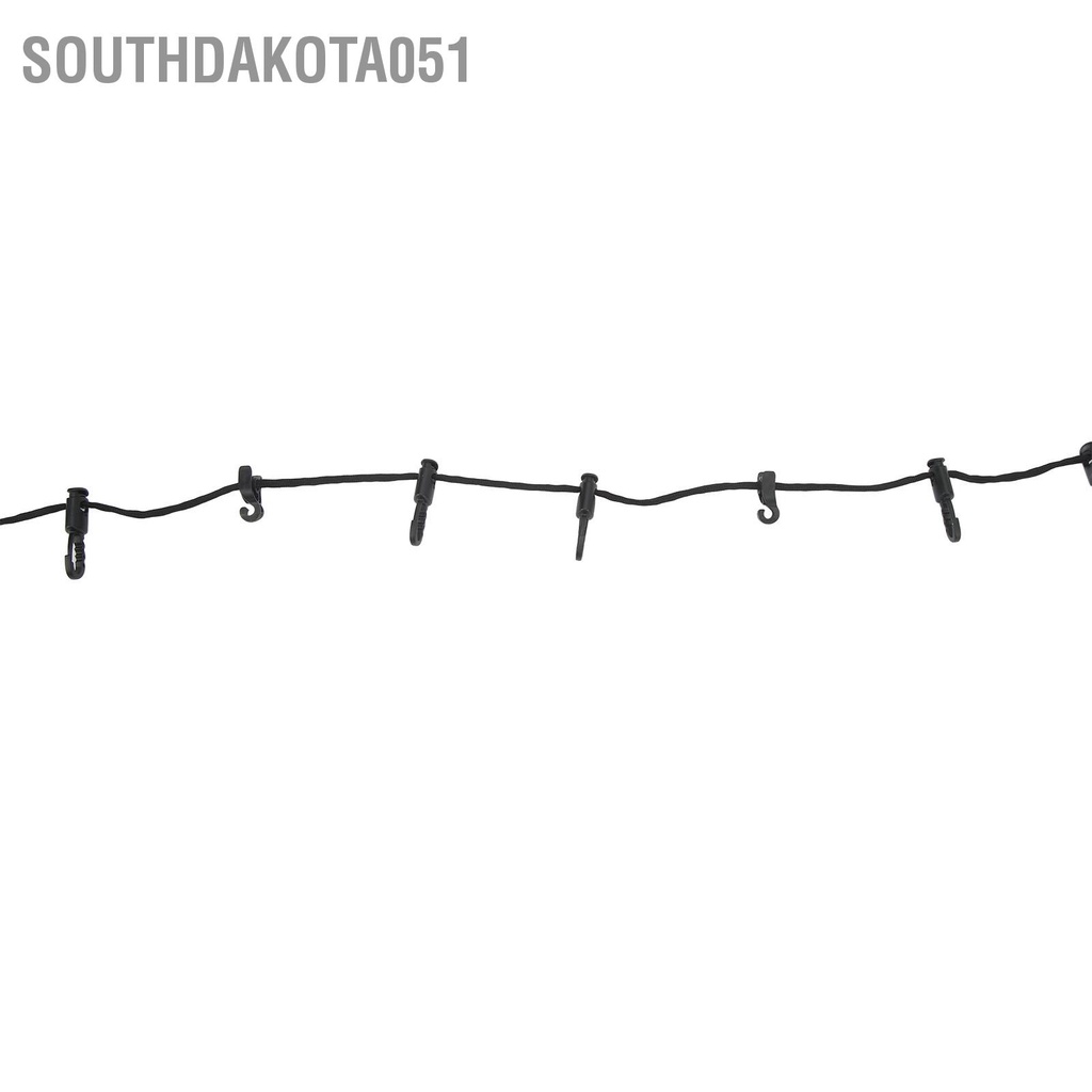 Southdakota051 Dây treo cắm trại Chiều dài 5M Lều ngoài trời buộc Móc Đồ đa chức năng đeo có móc