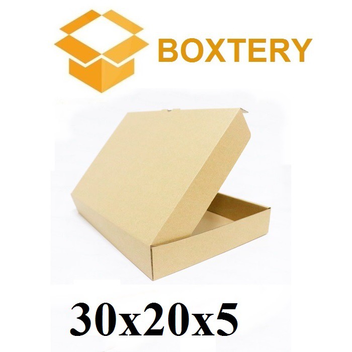 Hộp giấy carton nắp gài size 30x20x5 combo (1 hộp)