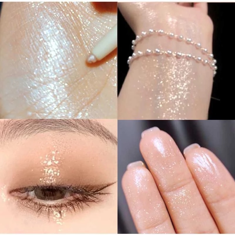 Phấn Mắt Dạng Bút Chì / Bút Kẻ Mắt Lấp Lánh Ánh Kim Cương Galaxy Chống Nước Lâu Trôi