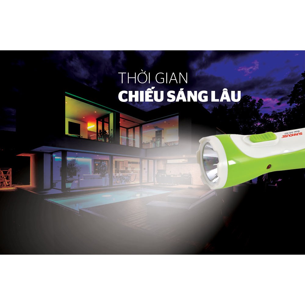 Đèn pin tay cầm SUNHOUSE SHE-4051